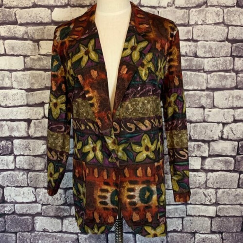 Danielle B. Multicolor Jacket Size M - Picture 1 of 11